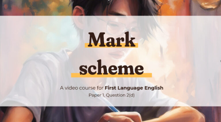 Language analysis question 2(d) - a free lesson for students of IGCSE First Language English 0500